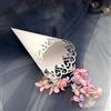 UNKC 100 PZ Coni Riso Matrimonio, Bianco Chic Elegante cuore d'amore Coni Portariso, Coni Portaconfetti, Porta Riso per Confetti, confettata, Bomboniera Matrimonio Elegante per Segnaposto Comunione Nozze