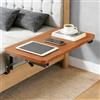 MeYuxg Comodino pieghevole agganciabile al letto, mensola da letto agganciabile, comodino in legno per letti a castello e letti alti, vassoio da letto sospeso per camere studentesche 30x20cm