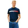 Tommy Jeans Tjm Reg Signature Stripe T Ext Dm0dm22539 Maglietta S/S Uomo (Pacco da 1)