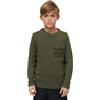 Brandit Kids' BW Pullover Uomo Felpa Nero 100% Acrilica