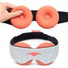 Manta Sleep Manta Steam, maschera per dormire, completamente oscurante, riscaldata, con pressione oculare zero, 100% naturale, delicata maschera per occhi a vapore, per emicrania, riposo, sonno, secchezza degli