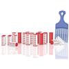 janastyle Set di bigodini termici, 21 pezzi, con pettine speciale per volume