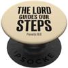 Bible Scripture Proverbs 19 9 Tees Il Signore guida i nostri passi Proverbi 16:9 Versetto della Bibbia PopSockets PopGrip Adesivo