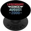 Legend Since Birthday Legendary Since August 2000 PopSockets PopGrip Adesivo