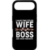 I Have Two Titles Wife And Boss Custodia per iPhone Air Ho due titoli Moglie e capo e li rock entrambi