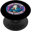Ironic Introvert Quotes & Gifts Staying Home Club Alone Together - Simpatico fantasma Tie Dye PopSockets PopGrip Adesivo