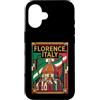 Florence Travel Art Studio Custodia per iPhone 16 Firenze Italia Bandiera Italiana Viaggio Grafico