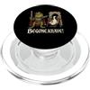 Funny Medieval King Frog Renaissance Fai Begone Fante Re Cavaliere Rana Rinascimento Medievale PopSockets PopGrip per MagSafe