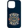 Nautical Adventures Co. Custodia per iPhone 15 Pro Max First Mate - Ancoraggio per ruota nautica vintage