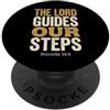 Bible Verse Proverbs 19 9 Tees & Co Il Signore guida i nostri passi Proverbi 16:9 Versetto della Bibbia PopSockets PopGrip Adesivo