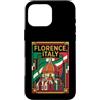 Florence Travel Art Studio Custodia per iPhone 16 Pro Max Firenze Italia Bandiera Italiana Viaggio Grafico
