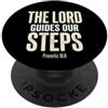 Bible Scripture Proverbs 19 9 Tees Il Signore guida i nostri passi Proverbi 16:9 Versetto della Bibbia PopSockets PopGrip Adesivo