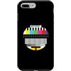 PAL Test Apparal Custodia per iPhone 7 Plus/8 Plus Nessun segnale di trasmissione Retro TV Test Pattern Offline Umorismo