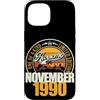 Jahrgang 1990 36. Geburtstag Awesome Custodia per iPhone 15 Grande da novembre 1990 36° compleanno frase 36 anni