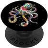 InGENIUS: magliette e articoli da regalo Vintage, floreale, polpo, Kraken, mostro marino, per gli PopSockets PopGrip Adesivo