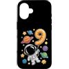 Cosmic Kids Crew Custodia per iPhone 16 Celebrazione del 9° anno dell'esploratore dello spazio astronauta carino