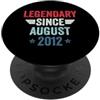 Legend Since Birthday Legendary Since August 2012 PopSockets PopGrip Adesivo
