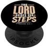 Bible Scripture Proverbs 19 9 Tees Co Il Signore guida i nostri passi Proverbi 16:9 Versetto della Bibbia PopSockets PopGrip Adesivo