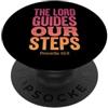 Bible Verse Proverbs 19 9 Tees Apparel Il Signore guida i nostri passi Proverbi 16:9 Versetto della Bibbia PopSockets PopGrip Adesivo