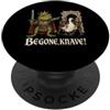 Funny Medieval King Frog Renaissance Fai Begone Fante Re Cavaliere Rana Rinascimento Medievale PopSockets PopGrip Adesivo