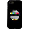 PAL Test Apparal Custodia per iPhone SE (2020) / 7/8 Nessun segnale di trasmissione Retro TV Test Pattern Offline Umorismo