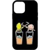 Iced tea peach lemon ice cubes battle fi Custodia per iPhone 12 mini Lotta al limone alla pesca al tè freddo con bastoncini