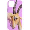 Disney Custodia per iPhone 14 Plus Disney Zootopia 2 Gazelle Pop Star Big Face Purple-Pink