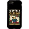 Heavenly Travel Art Studio Custodia per iPhone SE (2020) / 7/8 Bandiera celeste della California Vintage Mountain Travel Art