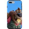 Disney Custodia per iPhone 7 Plus/8 Plus Disney Zootopia 2 Nibbles Maplestick Beaver Big Face Blue