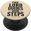Bible Verse Proverbs 19 9 Tees Il Signore guida i nostri passi Proverbi 16:9 Versetto della Bibbia PopSockets PopGrip Adesivo