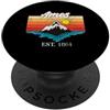 I Love Ames Tees Ames Home Città Vintage Tramonto USA Vacanza PopSockets PopGrip Adesivo