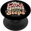 Bible Scripture Proverbs 19 9 Tees & App Il Signore guida i nostri passi Proverbi 16:9 Versetto della Bibbia PopSockets PopGrip Adesivo