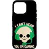 This Is My Monster Funny Skeleton Face Custodia per iPhone 16 Pro Carino Halloween Kids Skeleton I Can't Hear You I'm Gaming