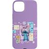 Disney Custodia per iPhone 15 Plus Disney Stitch & Angel Spring Easter Friendly Flower Faces