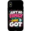 Family Pride Apparel Custodia per iPhone X/XS Non c'è una famiglia come quella che ho avuto umorismo