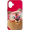 Disney Custodia per iPhone 16 Plus Disney Zootopia 2 Dr. Fuzzby Quokka Big Face Red