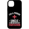 uncle caregiver nursing pride red cross Custodia per iPhone 14 Plus Orgoglioso Zio Awesome Caregiver