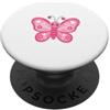 HyggeGoods Carino Rosa Farfalla Cuori Fiori San Valentino Primavera PopSockets PopGrip Adesivo
