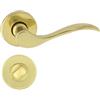 Domino Maniglia Venus della R M1 in ottone lucido WC bagno []