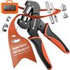 Preciva Occhiellatrice - 400 Occhielli Metallici (Ø6mm e Ø10mm) Pinza per Occhielli per Teloni Tende Tessuti PVC Carta, Teste Intercambiabili, Puncher, Custodia Portatile
