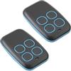 Atshld 2 telecomandi universali per porta del garage, 433 MHz, 4 in 1, con 4 pulsanti, rolling code e codice fisso, apriporta del garage, universale, compatibile con porta del garage, cancello d'ingresso