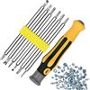 cypreason Set di cacciaviti Multifunzione | 6 in 1 Multi-cacciavite | Forte Magnetico 4 Tipi di cacciaviti Piccoli cacciaviti Combo cacciavite per Lavoro Cypreason