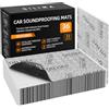 QILIMA 2 mm 3.3 m² da Isolante insonorizzante per auto, Fonoassorbente Butilico da Auto, Isolamento Acustico e Smorzamento di vibrazioni, 25cm x 40cm, 33 pezzi