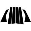 SPGSGMGTXT Coprimontanti neri lucidi Per Range Per Rover Per Evoque L551 2019-2023 striscia in gomma per parabrezza