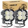RIGIDON 2x mini faro da lavoro led, 3 pollici 30W 3000lm fari di Profondità