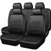 QmlGuo Coprisedili E Poggiatesta per BMW 3 Series/M3 Touring F31 2012 2013 2014 2015 2016-2019, In Ecopelle Traspirante, Compatibili Con Airbag E Lavabili,Black