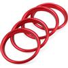 KUNIO 4 anelli di ventilazione per auto, console, aria condizionata, anello decorativo adatto per Audi A3 S3 Q2L, accessori per bocchette di ventilazione auto, uscita dell'aria in lega di alluminio,
