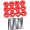 CHICIRIS Kit Boccole Posteriori per Carrello da con Sospensione Migliorata per EZGO e Auto da Club, in Metallo Resistente, Rosso (confezione da 1)