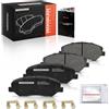 Frankberg Set di pastiglie freni incl. 4x pastiglie freni avanti 581012PA70 | Compatibile con KIA Sorento II XM, Hyundai Santa Fé II CM III DM DMA, Grand Santa Fé; con segnalazione acustica dell'usura