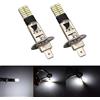 Riloer Lampadine per fari H1, 2PZ 24-SMD 4014 Fendinebbia a LED/Luci di marcia diurna DRL/Lampada di guida per veicoli, Luce bianca 6500K